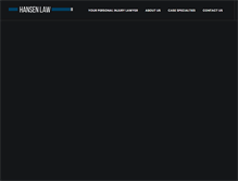 Tablet Screenshot of hansen-law.com